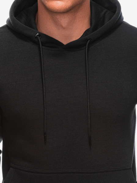 Edoti Fekete férfi kapucnis pulóver Edoti