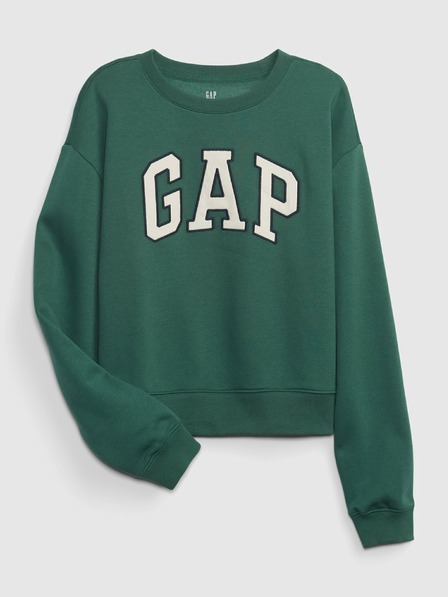 GAP Gyerek pulóver logóval és fleece béléssel GAP