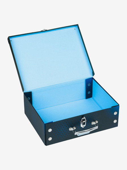 BAAGL Kék összecsukható iskolatáska szerelvényekkel Baagl Motorbike