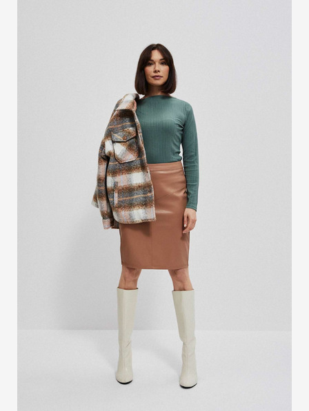 Moodo Barna női műbőr szoknya Moodo