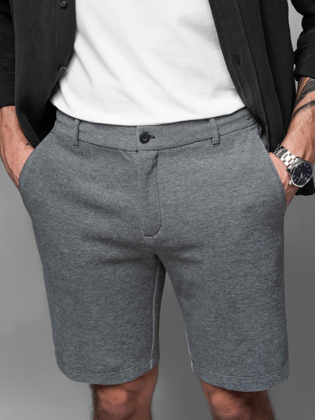 Ombre Clothing Férfi pamut tréningnadrág BASIC szürke Ombre ruházat