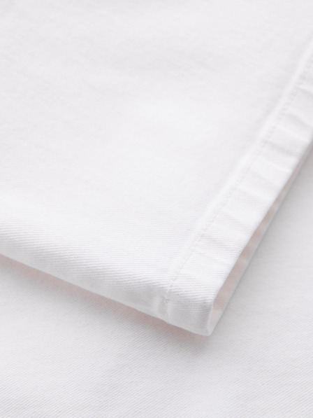 Ombre Clothing Férfi farmer rövidnadrág klasszikus szabással - fehér