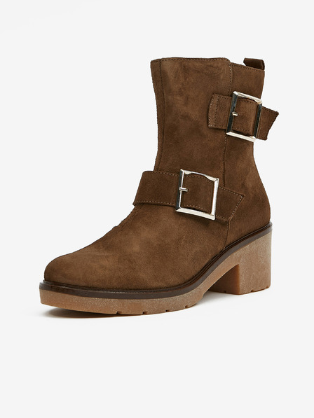 Ojju Barna szarvasbőr bokacsizma OJJU