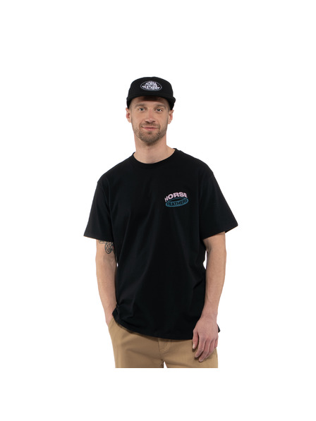 Horsefeathers Orbit fekete póló HORSEFEATHERS