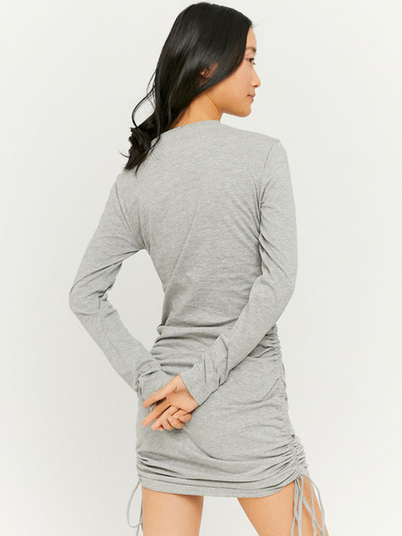 TALLY WEiJL Világosszürke ujjatlan miniruha oldalsó megkötőkkel TALLY WEiJL