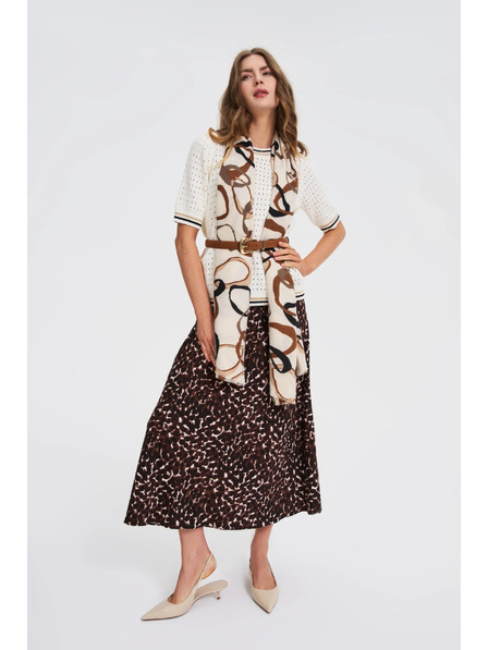 Moodo Barna női öv arany részletekkel Moodo