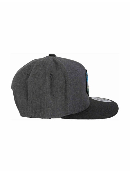Meatfly Meatfly baseball sapka Flanker Snapback Beach / Charcoal / Black | Fekete