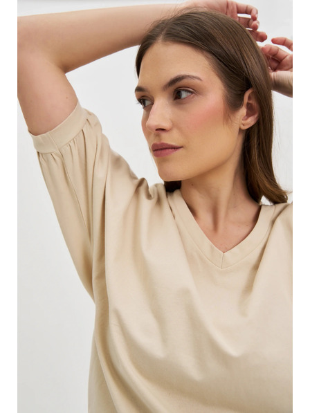 Moodo Moodo női póló luftballonos ujjakkal