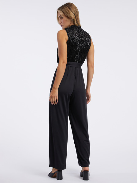 Orsay ORSAY fekete női overall flitterekkel