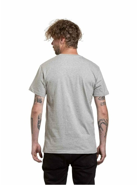 Meatfly Meatfly férfi póló Yvans Written Patch Grey
