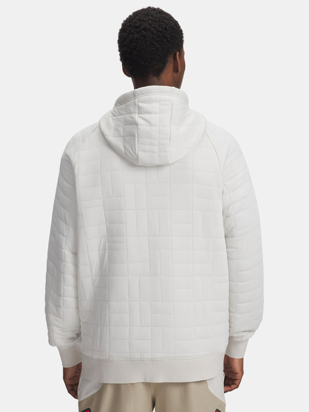 Under Armour Férfi felső Under Armour UA Unstoppable Flc Txtr FZ-WHT