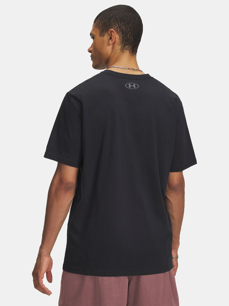 Under Armour Férfi póló Under Armour UA TRIPLE STACK LC LOGO SS-BLK