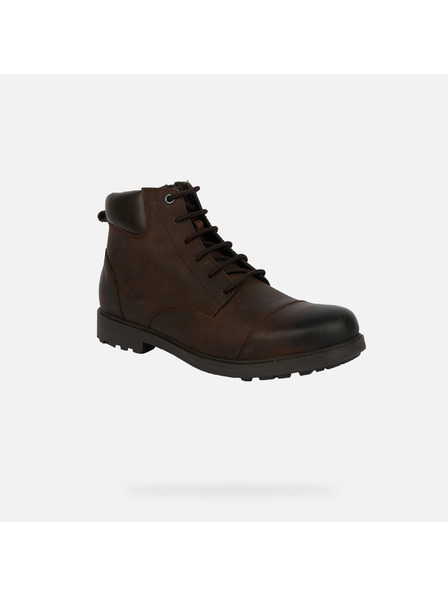Geox Sötétbarna férfi bokacsizma Geox Rhadalf