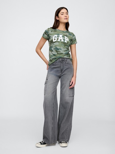 GAP GAP logó v-ss camo arch póló