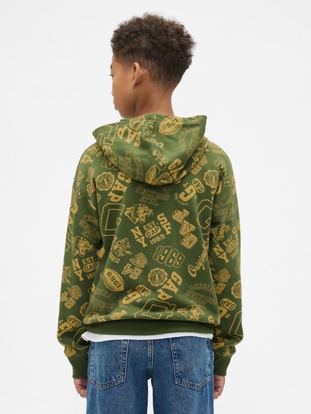 GAP Gyerek pulóver logóval és fleece béléssel GAP