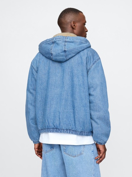 GAP Oversize sherpa béléses farmerpulóver GAP