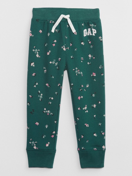GAP Gyerek fleece sportnadrág logóval army GAP