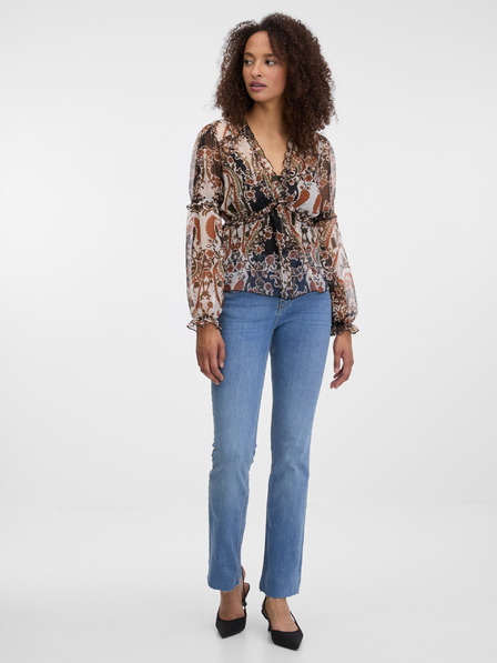 Orsay Barna mintás női blúz ORSAY