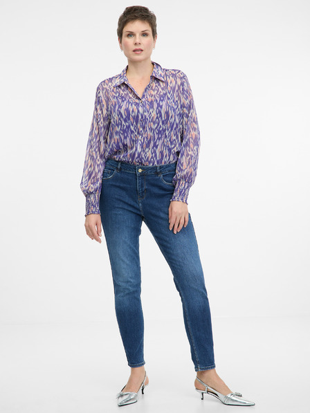 Orsay ORSAY lila női galléros blúz