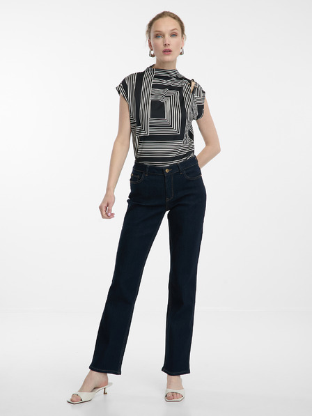 Orsay ORSAY fekete mintás női blúz