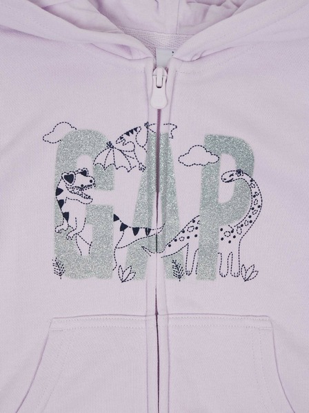 GAP Baby zipzáras kapucnis pulóver GAP