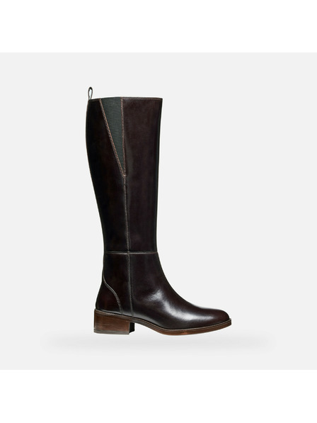 Geox Sötétbarna Geox Camexia női csizma