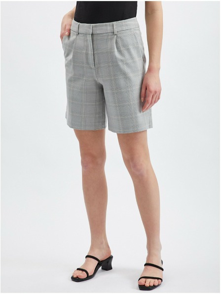 Orsay ORSAY világos szürke női kockás rövidnadrág