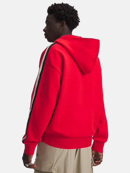 Under Armour Férfi felső Under Armour UA Icon Heavy Rib FZ-RED
