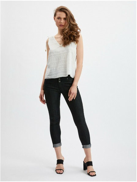 Orsay ORSAY fehér csipke női felső