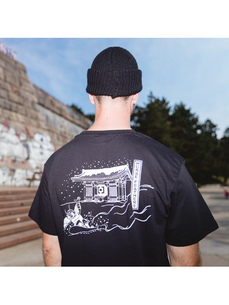 Horsefeathers Asakusa póló - fekete