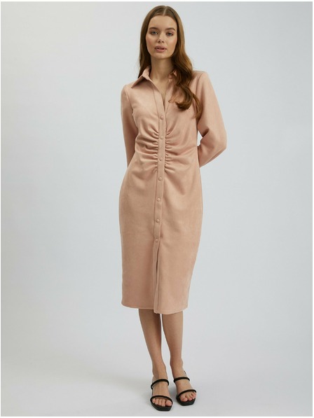 Orsay ORSAY vilgáos rószaszín velúr női tok ruha