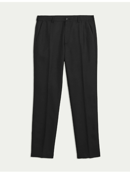 Marks & Spencer Sima nadrág nagyok és magasak számára, normál szabású Marks & Spencer fekete