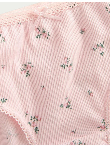 Marks & Spencer Virágmintás, rugalmas derekú pamut alsónadrág, 7 db egy csomagban (2-12 éves) Marks & Spencer multicolor