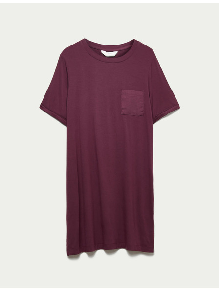 Marks & Spencer Body Soft™ szatén szegélyű hálóing Marks & Spencer piros