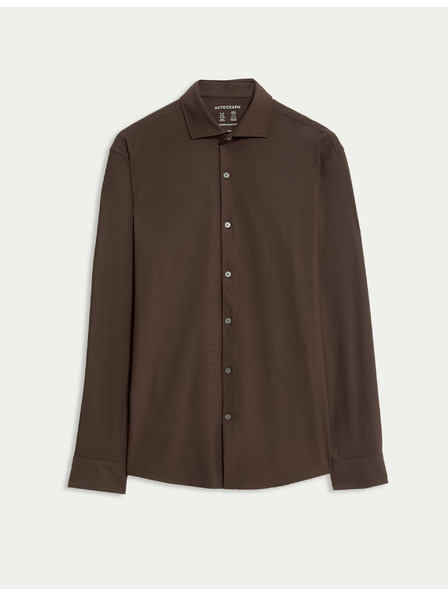 Marks & Spencer Marks & Spencer piros, karcsúsított szabású stretch funkcionális ing