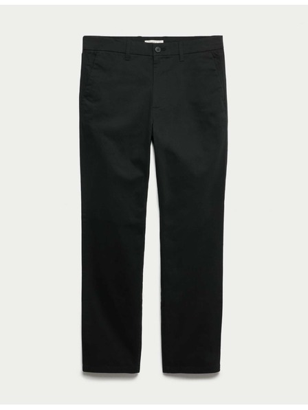 Marks & Spencer Marks & Spencer Regular Fit Stretch chino nadrág fekete