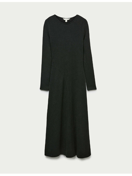Marks & Spencer Kötött harang szabású ruha kerek nyakkal, Marks & Spencer fekete