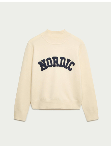 Marks & Spencer Marks & Spencer nyakbavaló pulóver törtfehér