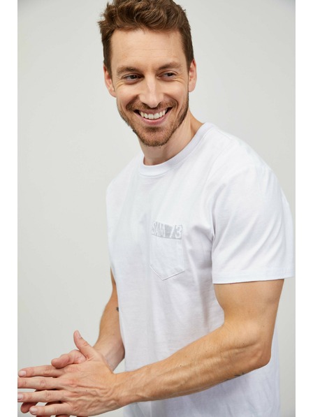 Sam 73 Fehér férfi póló SAM 73 Quarip