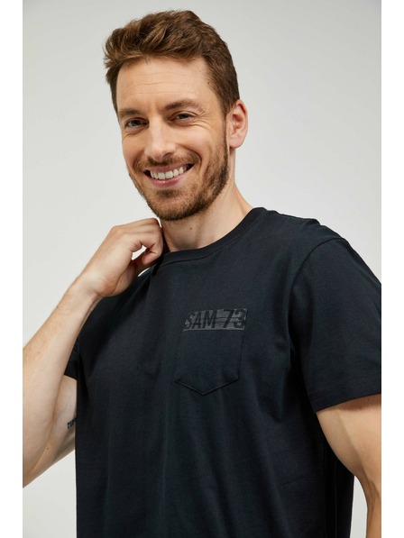 Sam 73 Fekete férfi póló SAM 73 Quarip