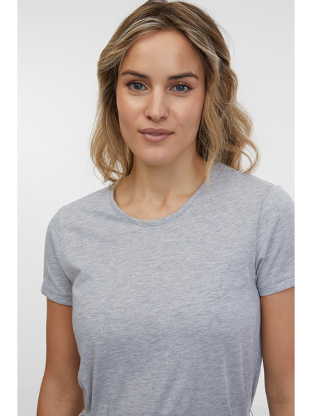 Sam 73 Világosszürke női csíkos midi ruha SAM 73 Estela