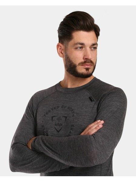Kilpi Kilpi MAVORA TOP-M férfi hosszú ujjú thermo fehérnemű Sötétszürke