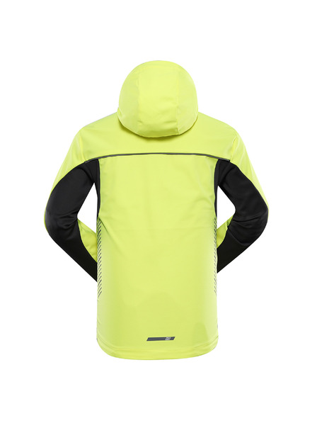 ALPINE PRO Férfi softshell dzseki dwr kezeléssel ALPINE PRO KERAK neon sárga