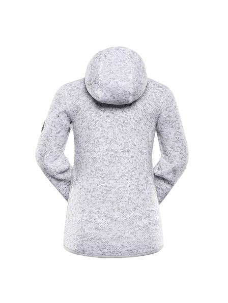 ALPINE PRO Gyerek meleg cipzáras pulóver ALPINE PRO ZEGO 2 fehér