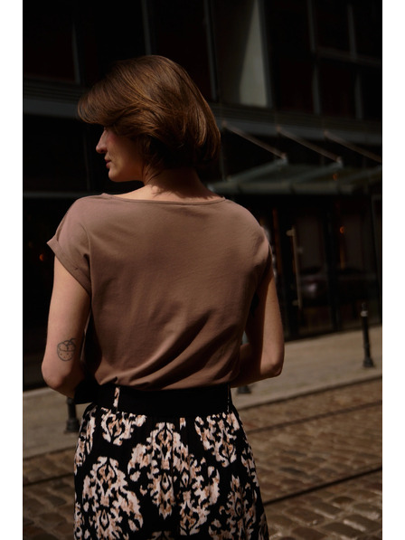 Moodo Világosbarna top Moodo