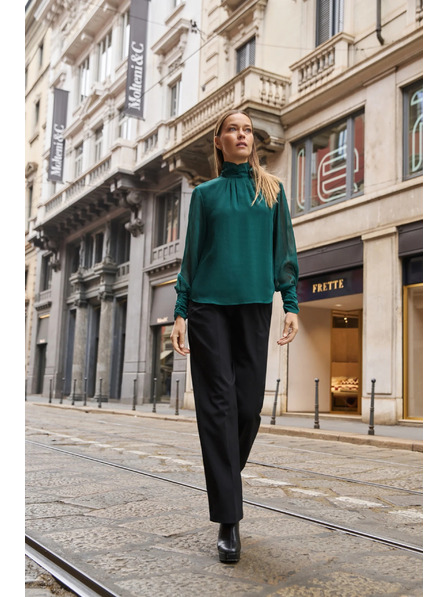 Moodo Zöld virágos ing Moodo