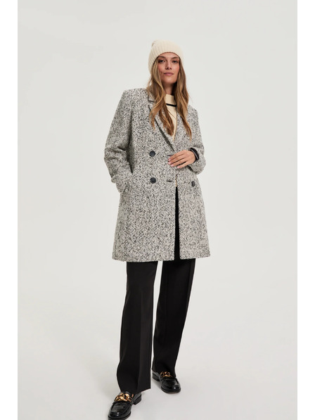 Moodo Moodo szürke halszálka kabát