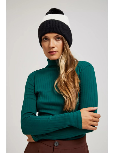 Moodo Bolyhos sapka fekete-fehér Moodo