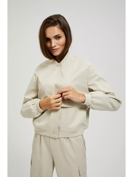 Moodo Bézs zsebes bomber dzseki Moodo