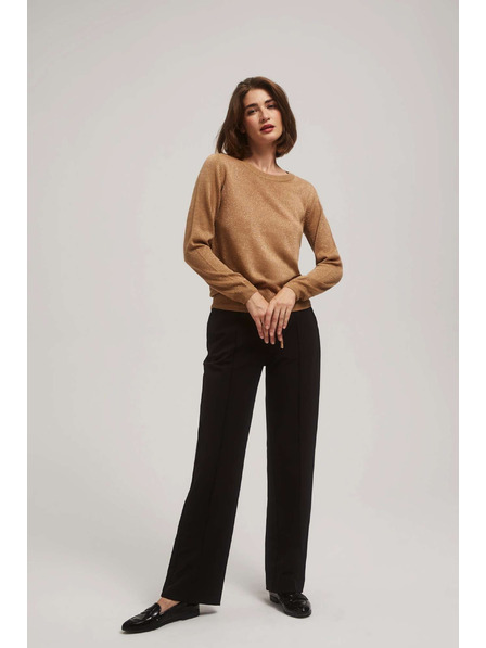 Moodo Pulóver metálfénnyel és zsinórral Moodo